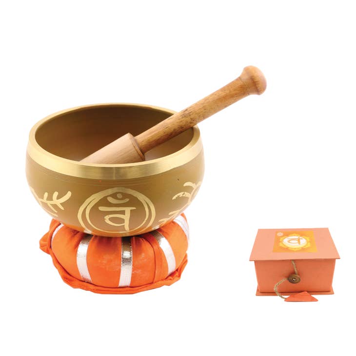 Orange 7 Chakras Singing Bowl