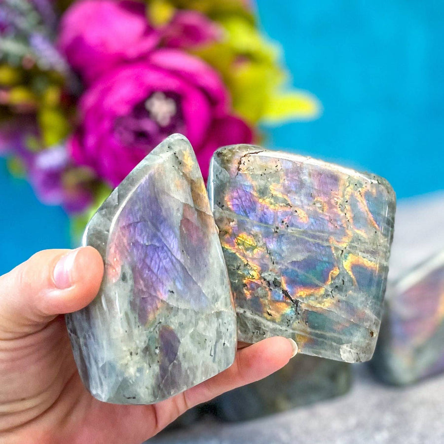 Image of Mandala Gems Rainbow Labradorite Crystal