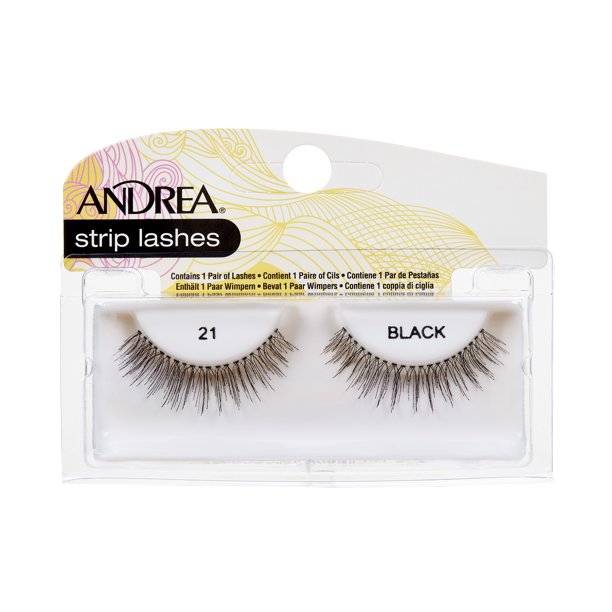 Image of Andrea False Eyelashes 21 - Black Strip Lashes