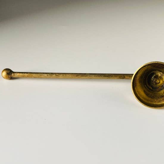 Candle Snuffer - Mini Antiqued Brass Snuff