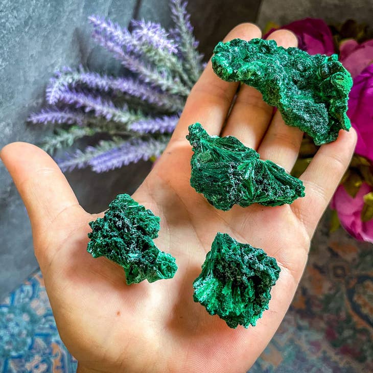 many Fibrous Malachite
