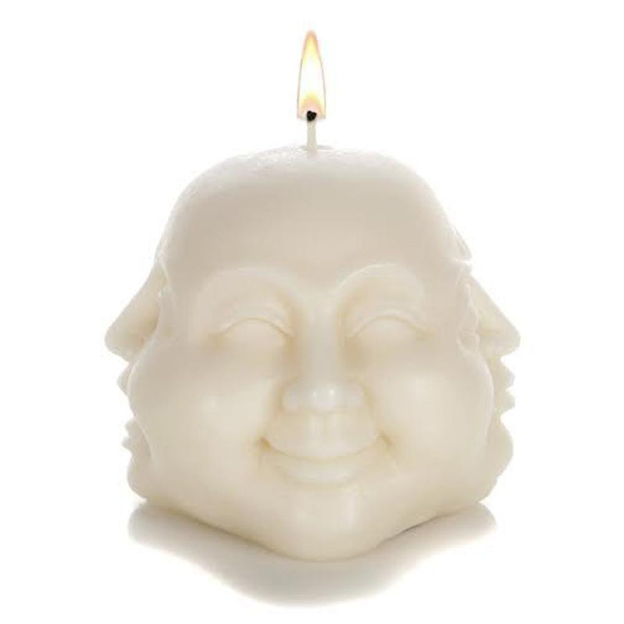 Image of Stone Candle Buddha 4 Faces of Emotion Candle