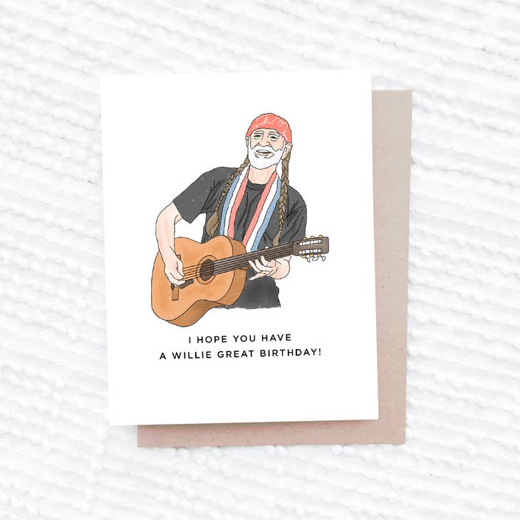 Willie Nelson Birthday Card