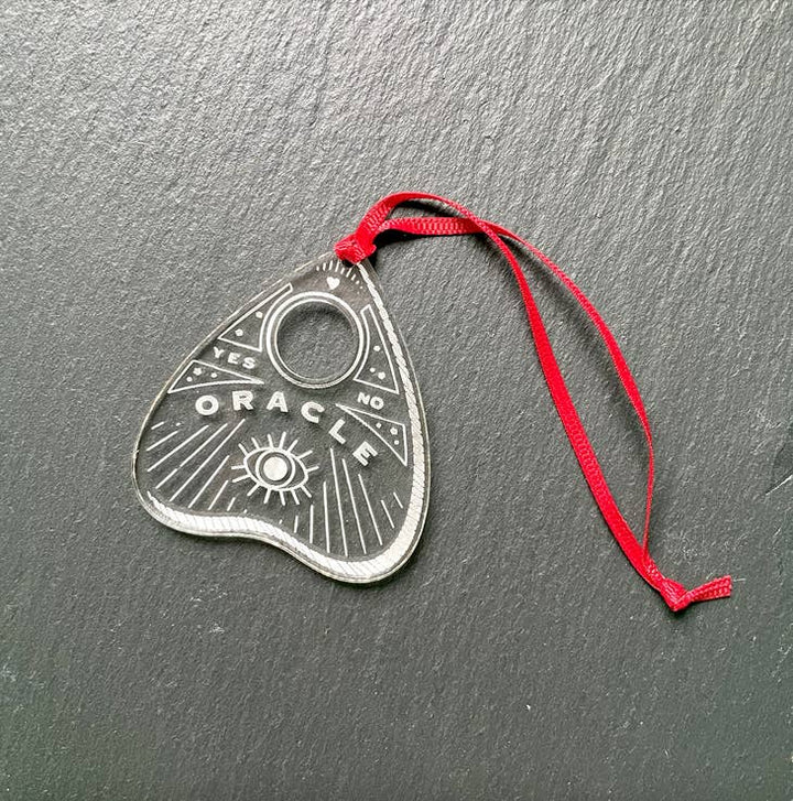 Besitos & Giggles Creations Planchette Clear Christmas Ornaments