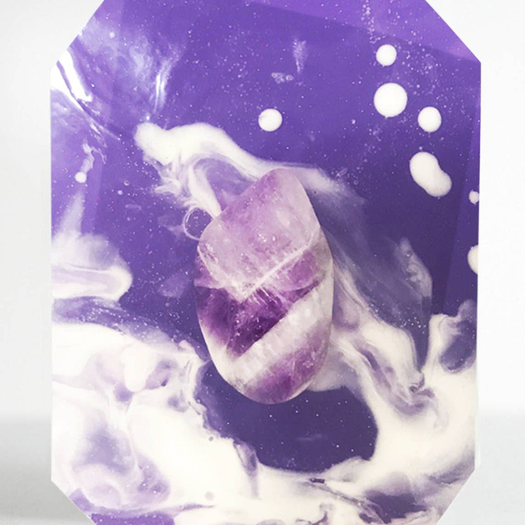 Peace Bridge- Amethyst Crystal Infused Bar Soap