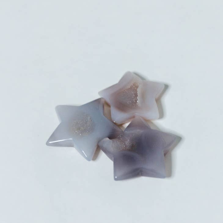 Druzy Agate Stars