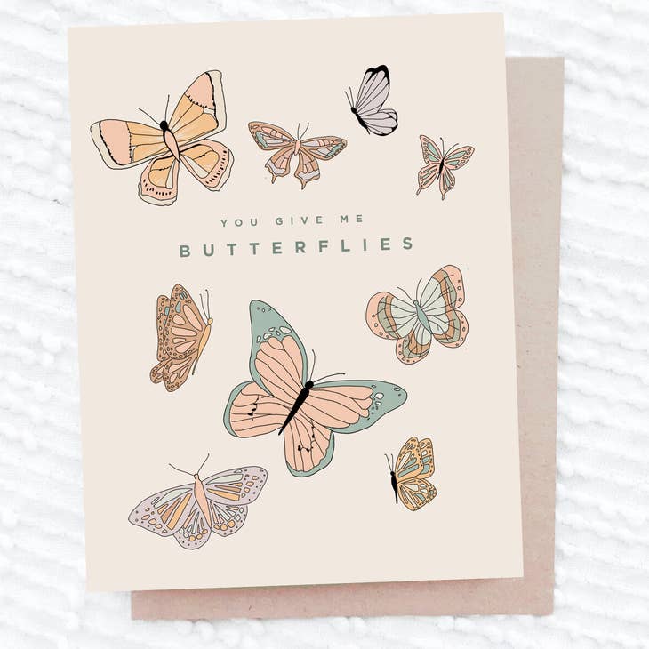 Image of Maddon and Co You Give Me Butterflies Card