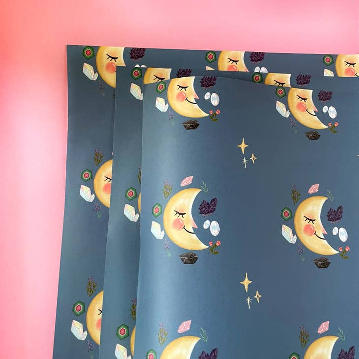 Crystal Magic Moon Wrapping paper