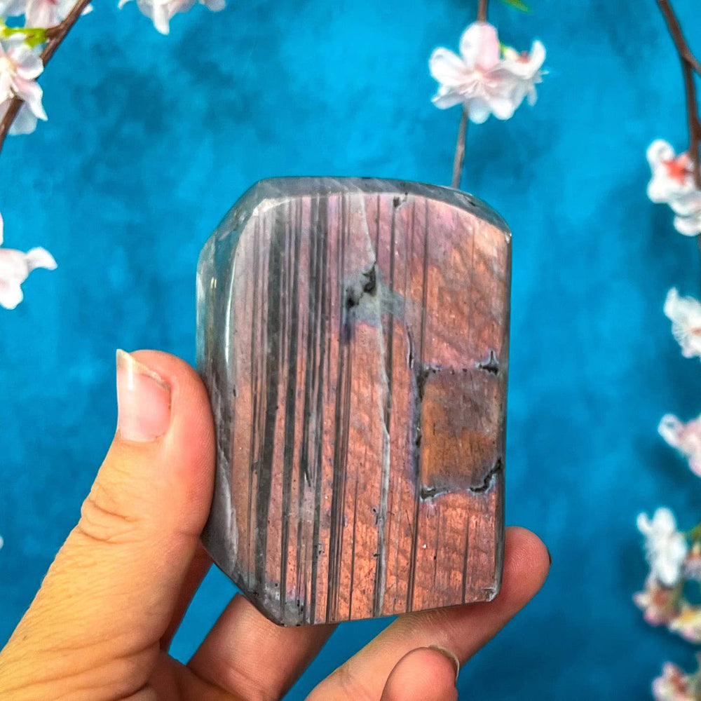 Sunset Labradorite being held