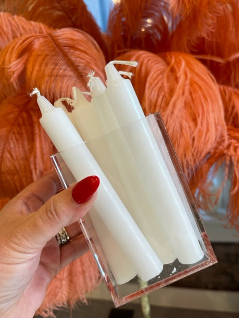 Image of The Makeup Altar White Taper Candle