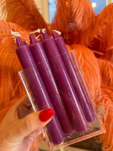 Image of The Makeup Altar Purple Taper Candles