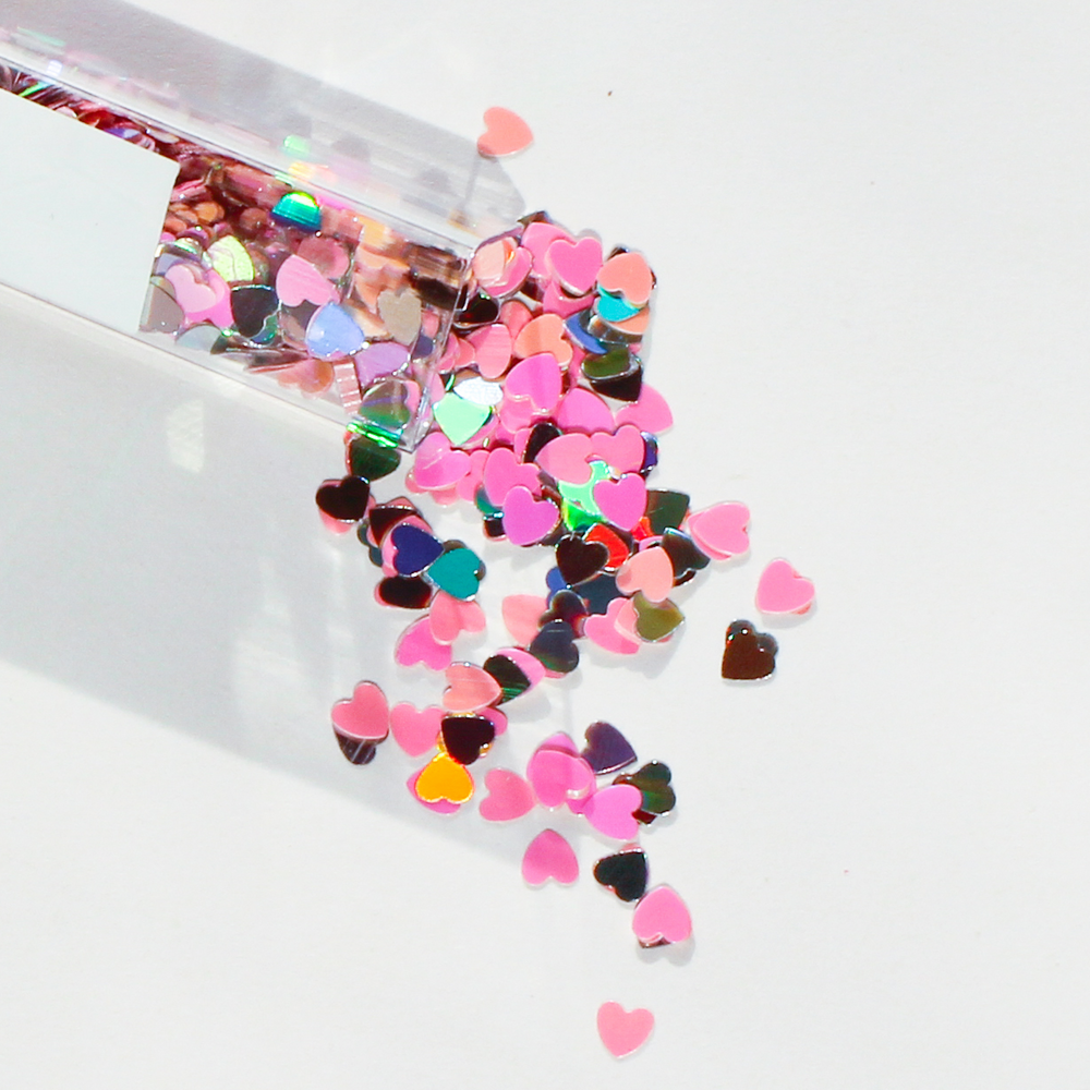 Image of Lemonhead Two Of Hearts: Pink/Silver Prisms