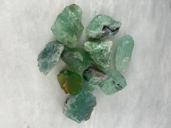 Raw Fluorite Palm Stones