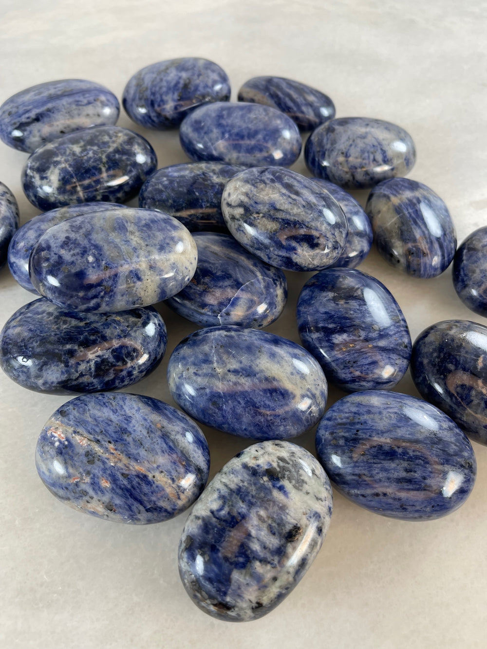 Sodalite Palm Stones