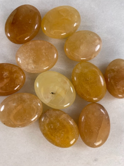Yellow Aventurine Palm Stone