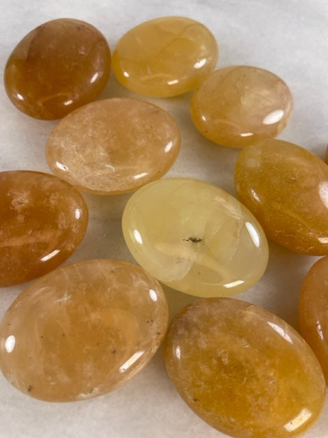 Yellow Aventurine Palm Stone