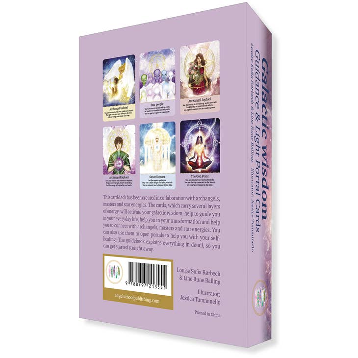 Galactic Wisdom Oracle Deck from the back