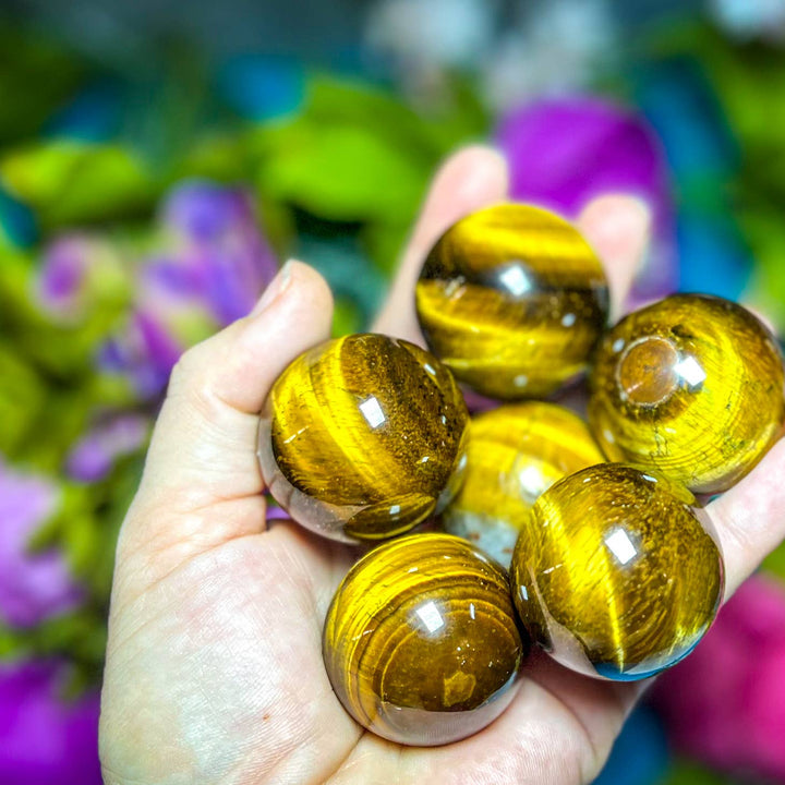 Gold Tiger'S Eye Spheres