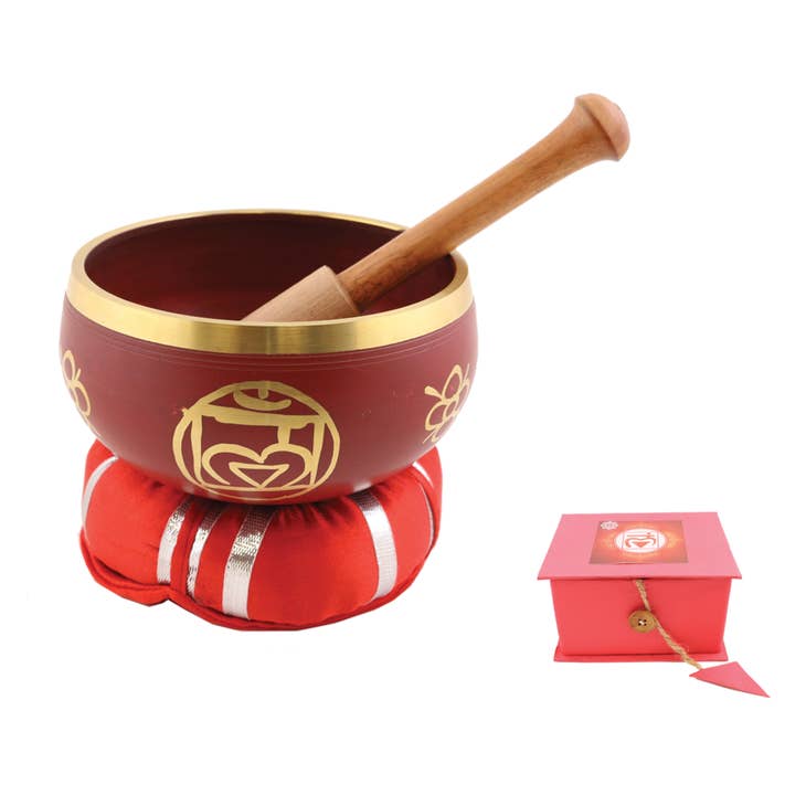 Red Singing Bowl
