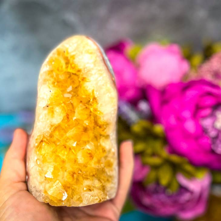 Standing Raw Citrine Cathedral