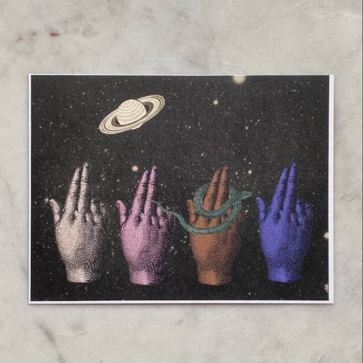 Image of Snakes for Hair Serpent Return Postcard