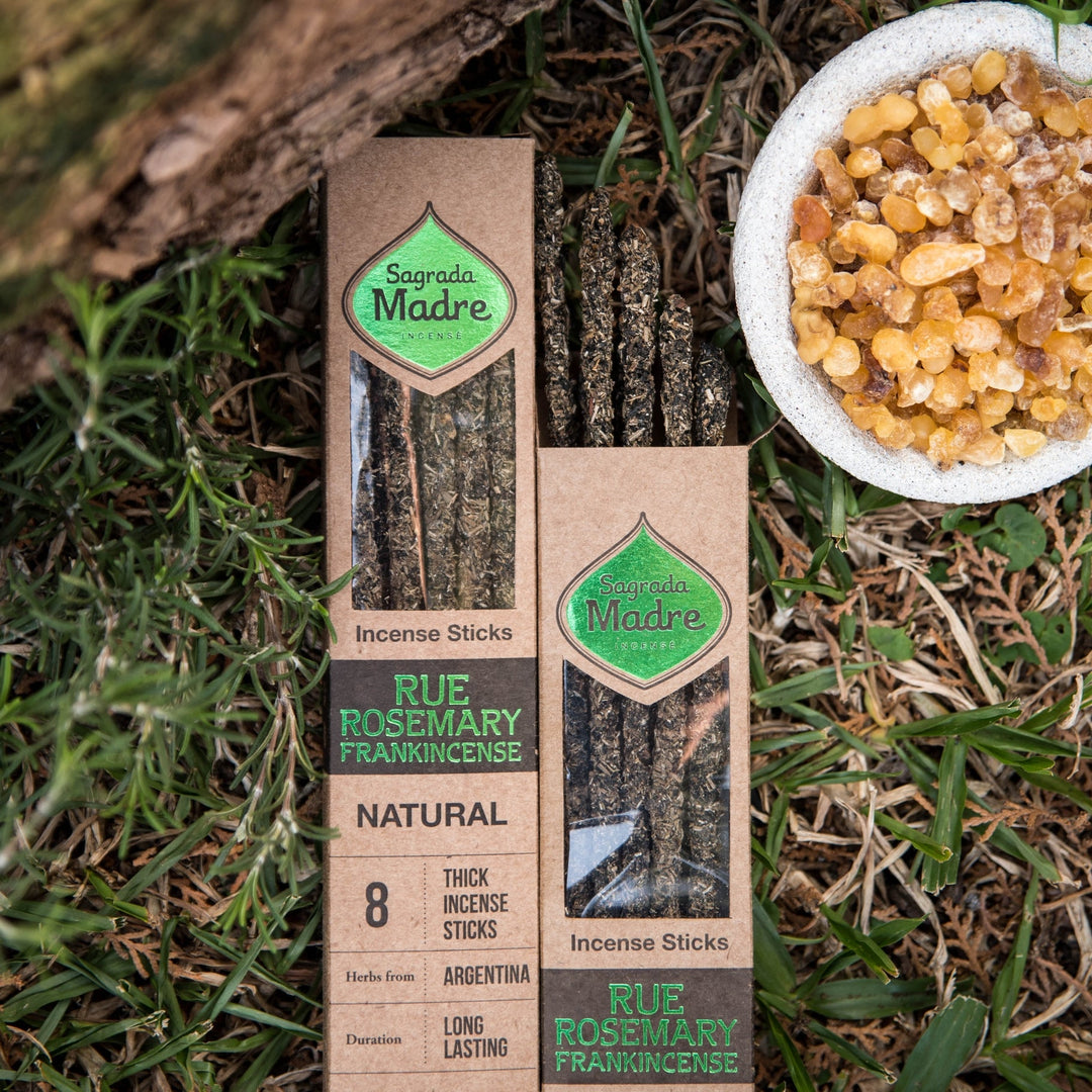 Rue, Rosemary, Frankincense Natural Resin Incense Sticks
