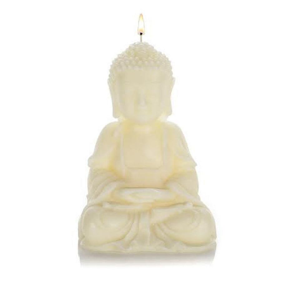 Image of Stone Candle Buddha Meditating Candle