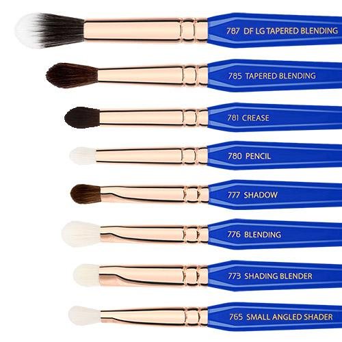 Golden Triangle Eyes Only Complete 15pc. Brush Set With Pouch