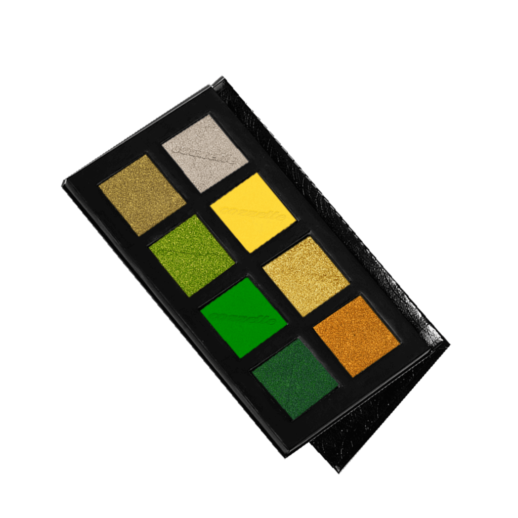 Yellow/Green Eyeshadow Palette Color Story