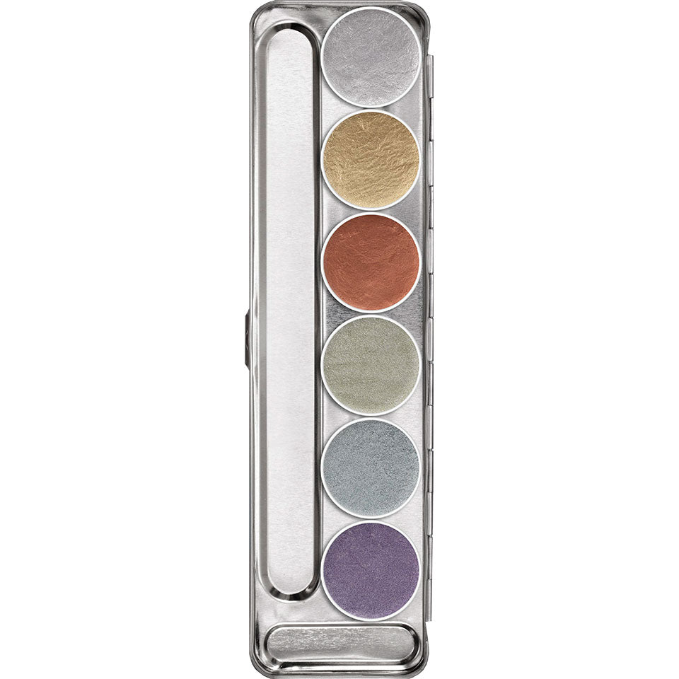Kryolan Aquacolor Metallic Palette 6 Colors