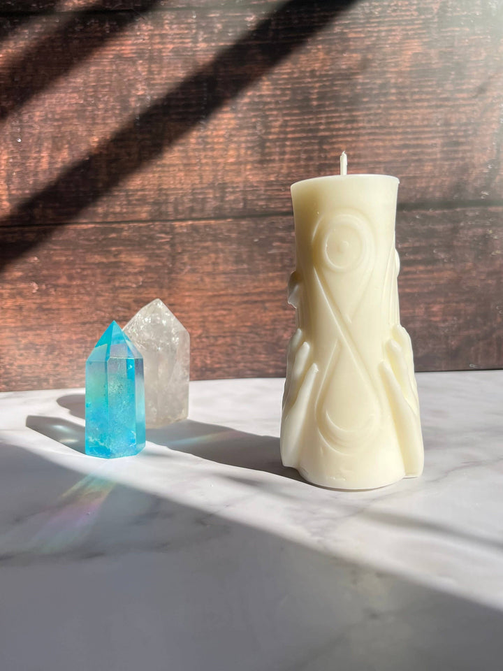Astrology Astronomy Solar System Beeswax Candle