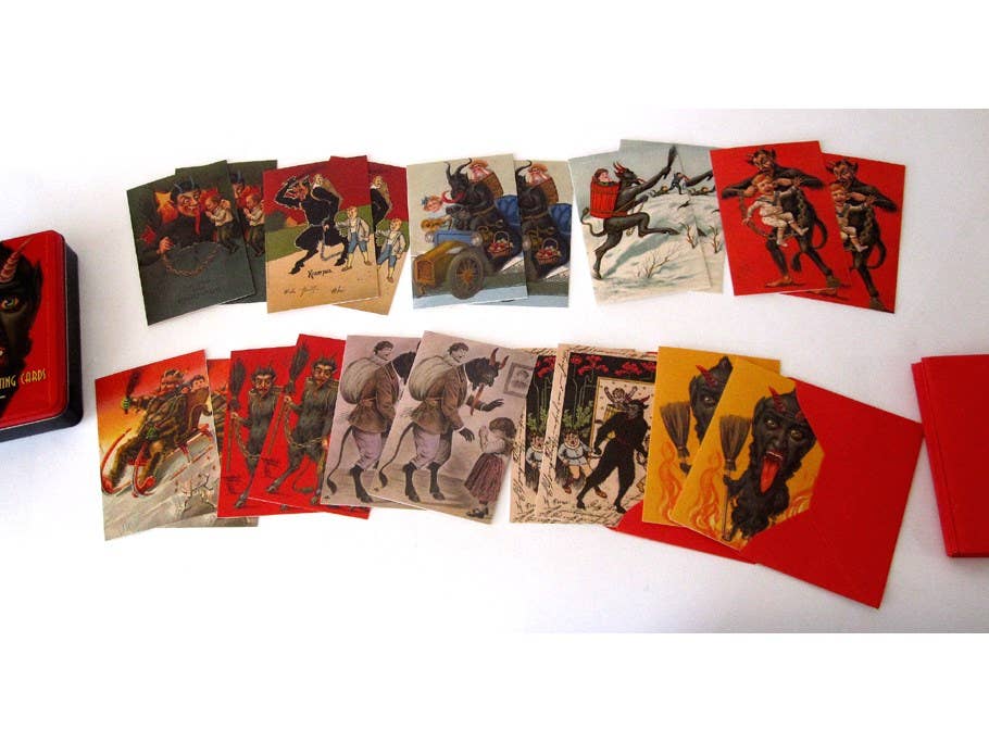 Krampus Greeting Cards: 20 Assorted Cards In Deluxe Tin