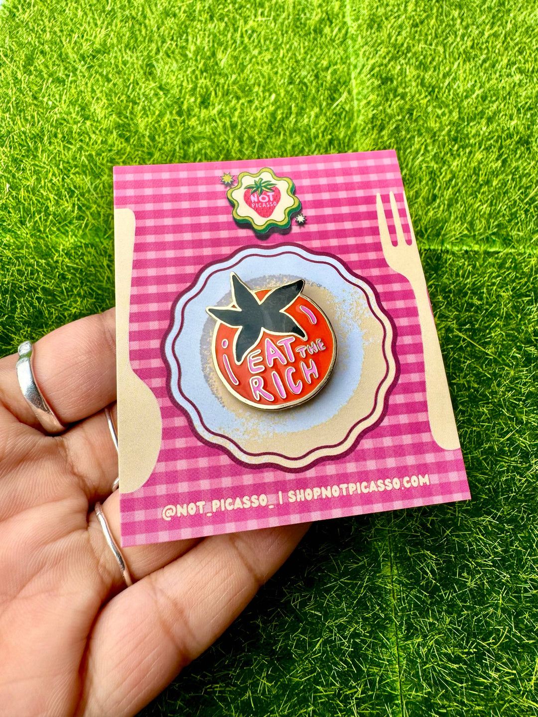Eat the Rich Enamel Pin