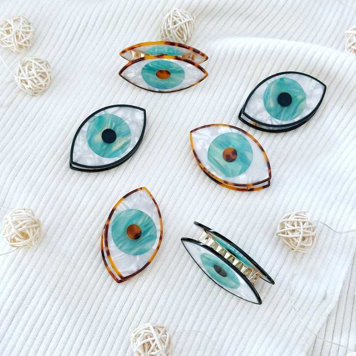 Evil Eye Hair Claw Clip