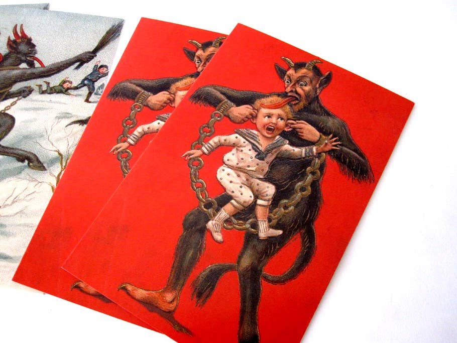 Krampus Greeting Cards: 20 Assorted Cards In Deluxe Tin