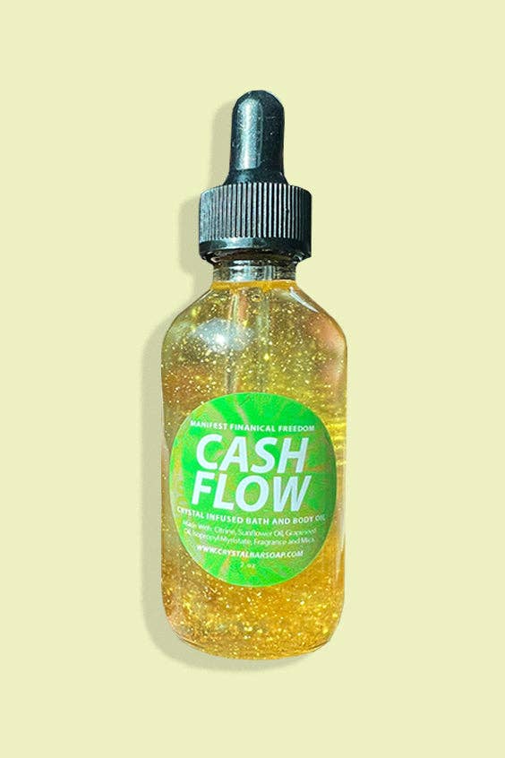 Cash Flow - Crystal Infused Bath & Body Oil 2 oz