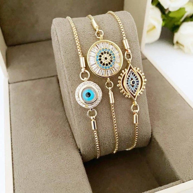 Evil Eye Adjustable Bracelet