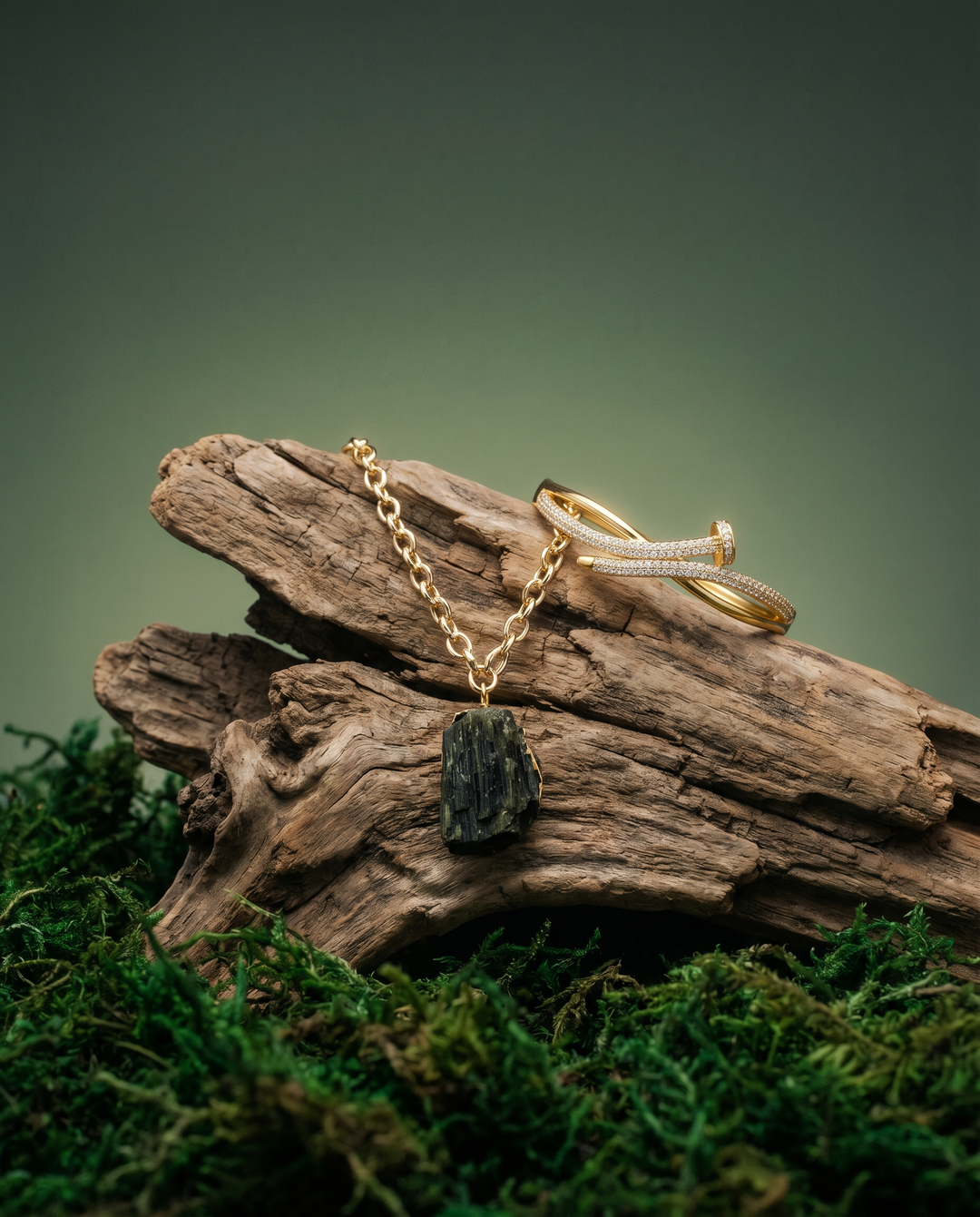 The Green Tourmaline Power Necklace