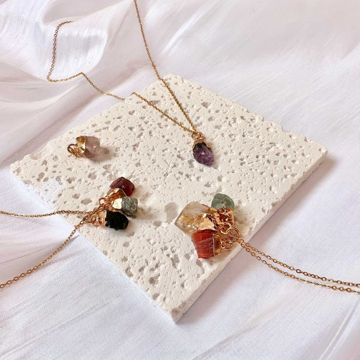 Aryenne Raw Crystal Necklace Gift Set