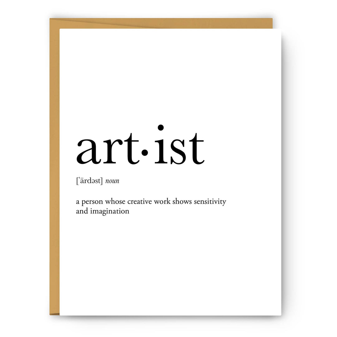 Artist Definition - Everyday Card
