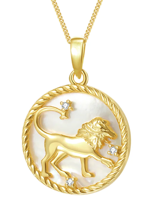 Leo-Astrological Zodiac Coin  Collection Mother of Pearl