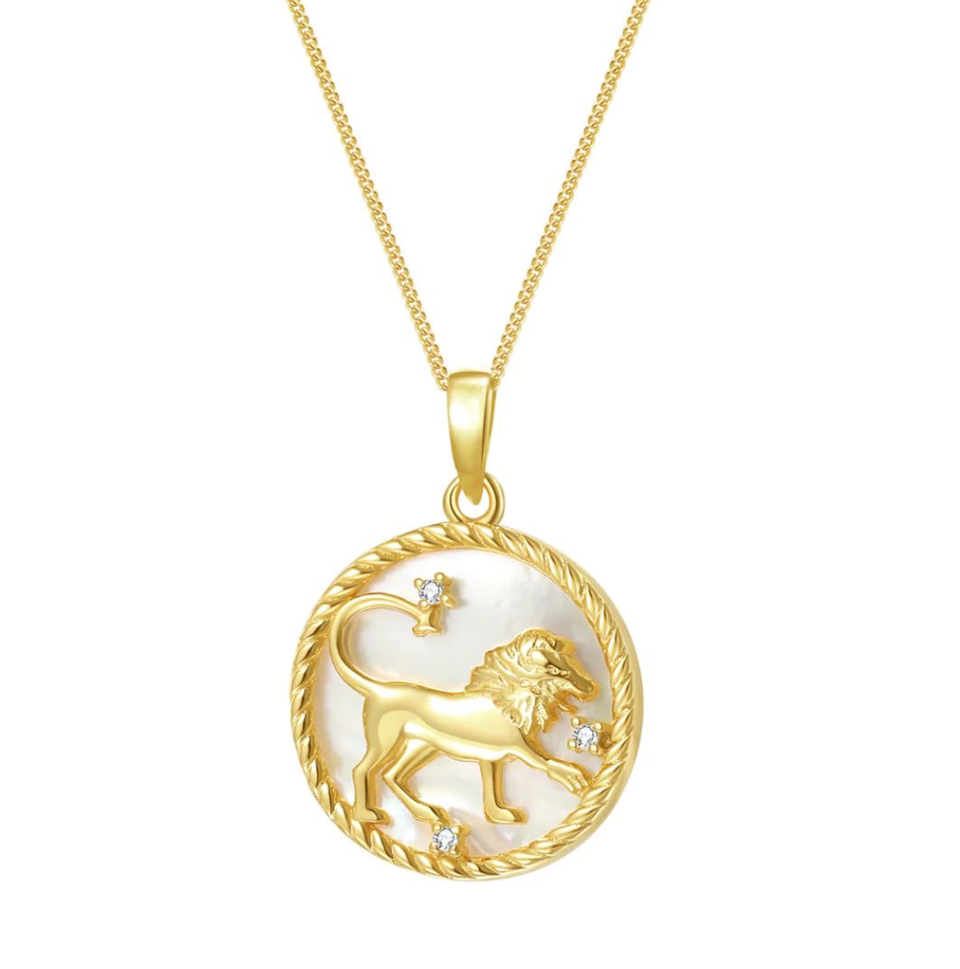 Leo-Astrological Zodiac Coin  Collection Mother of Pearl