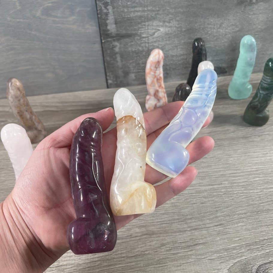 Assorted Gemstone Phallic Symbols – Crystal Carvings for Retailers and Metaphysical Shops