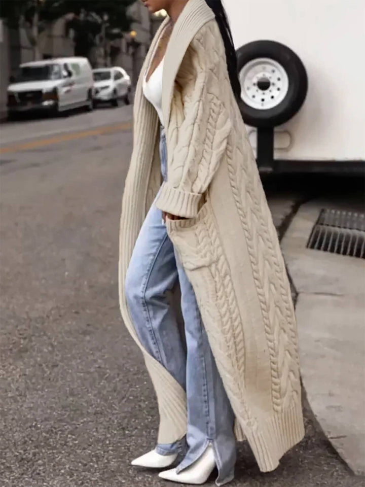 Cozy Cable Knit Duster Cardigan 