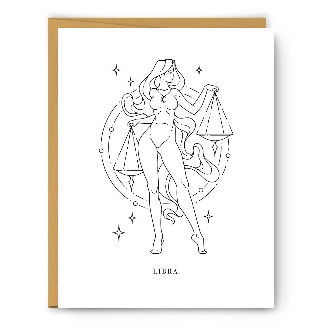 Libra Zodiac Sign - Everyday Card
