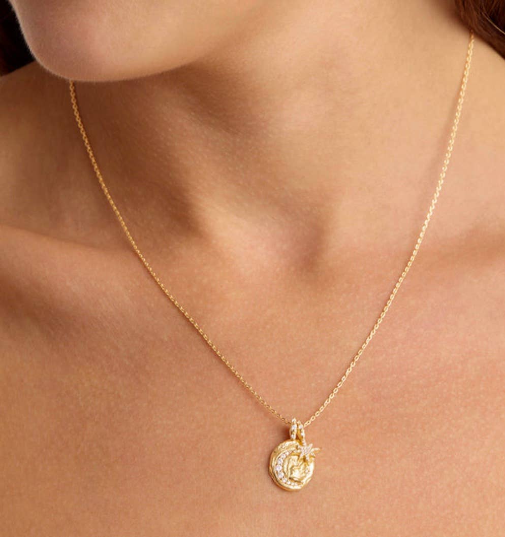 Mini Pendant Talisman Necklace Collection for Protection 14K