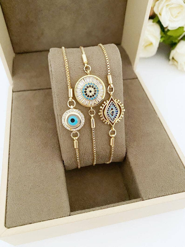 Evil Eye Adjustable Bracelet