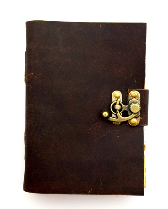 Leather Journal Tea Leaf Paper