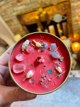 This is the top of the Love, Love & Love candle 