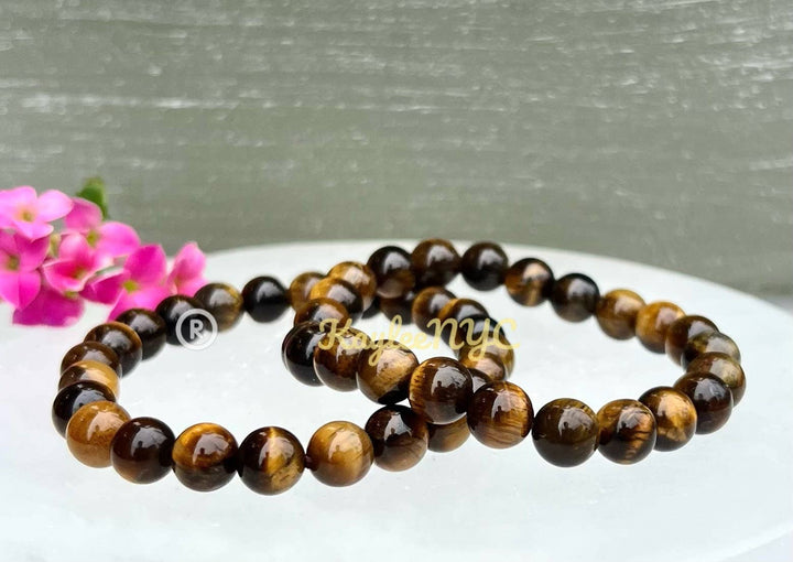 Natural Tiger Eye 8mm 7.5” Crystal Healing S